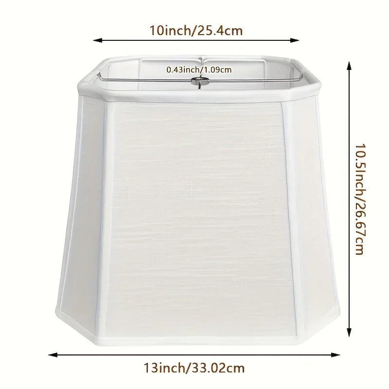 Elegant Square Folding Lamp Shade - 10x13x10.5"