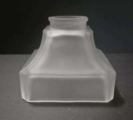 32176 Acid Etched Square Glass Shade - Adrianas Specialty Lamp Shades