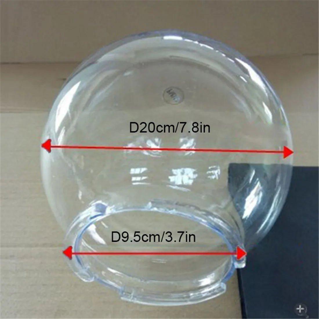 White Clear Acrylic Replacement Lampshade Lamp Shades Adrianas Specialty Lamp Shades clear Diameter 8 inches