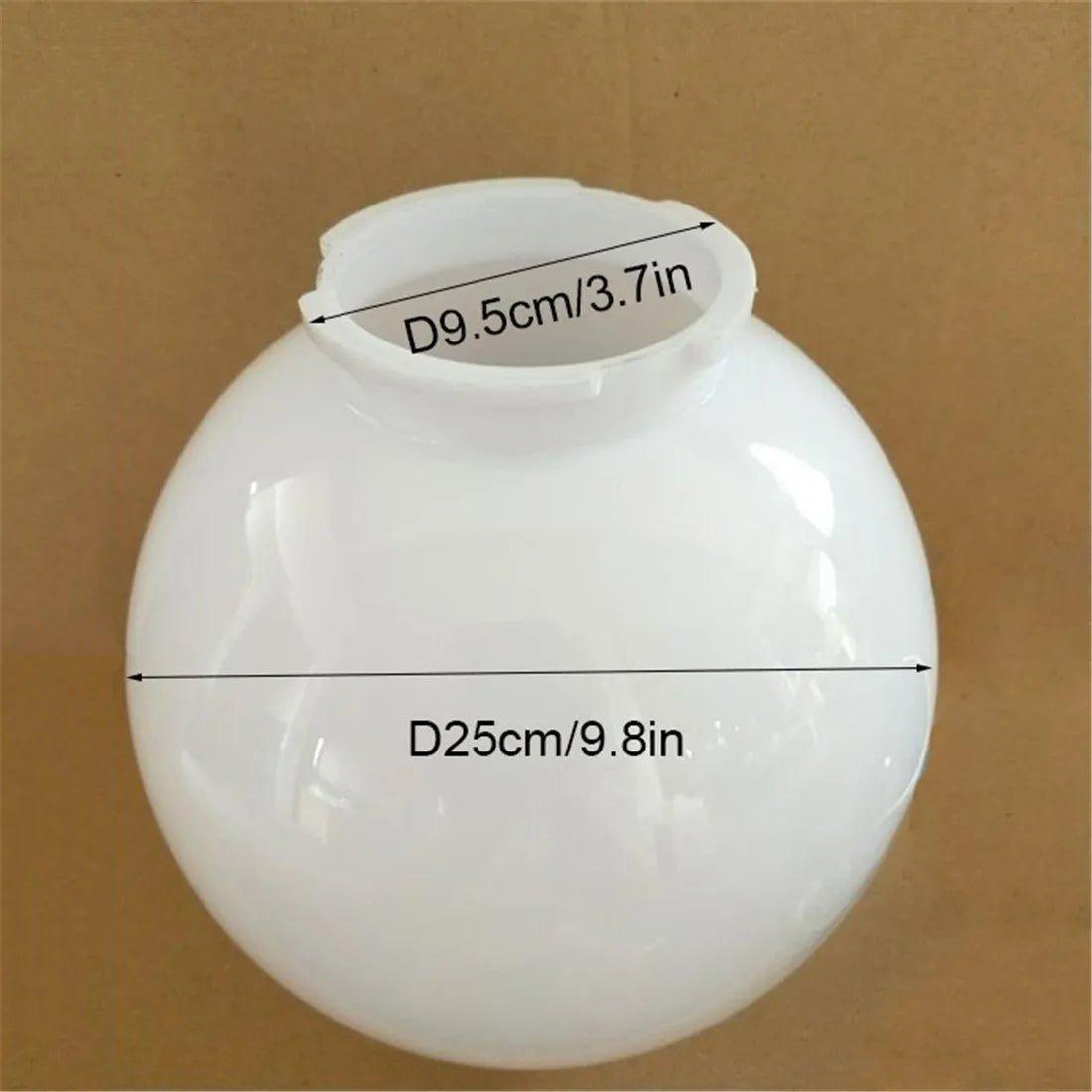 White Clear Acrylic Replacement Lampshade Lamp Shades Adrianas Specialty Lamp Shades white diameter 10 inches