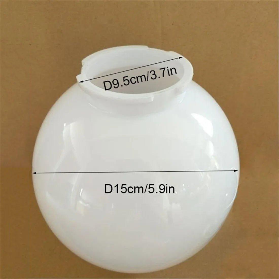 White Clear Acrylic Replacement Lampshade Lamp Shades Adrianas Specialty Lamp Shades white Diameter 6 inches