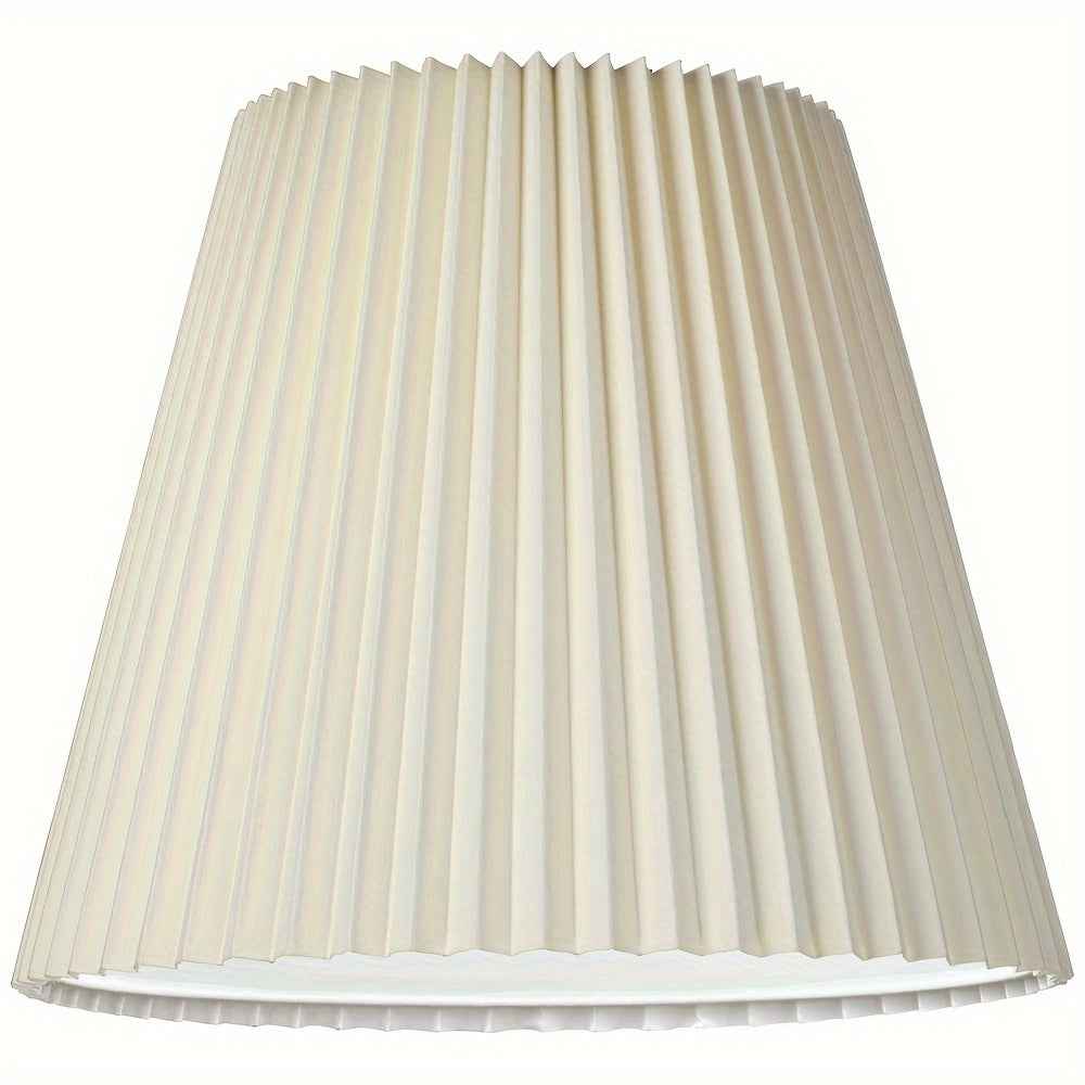 Slant Lamp Shade Replacement Large Ivory White Bell Round Traditional Pleated Spider Harp Finial