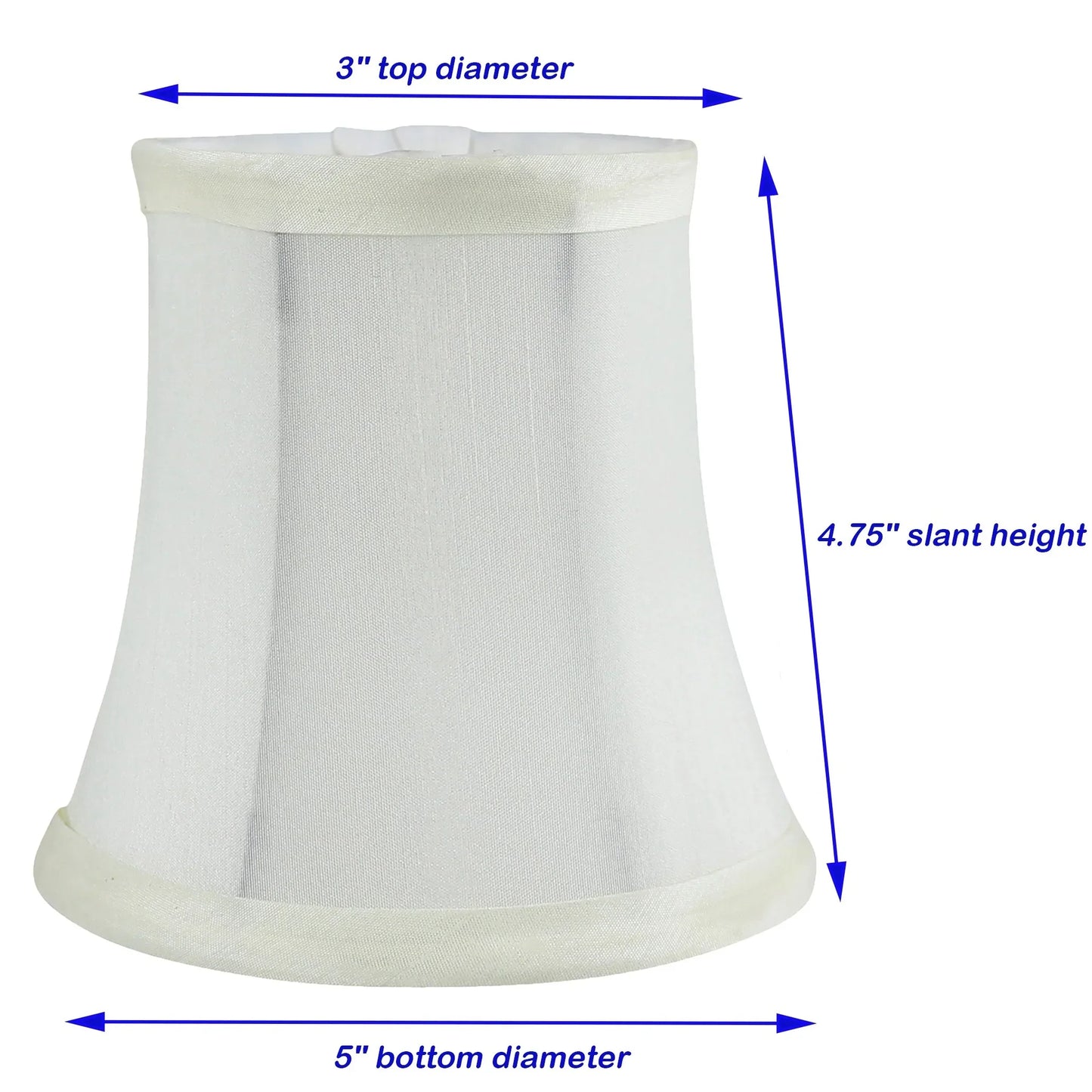 Meriville Faux Silk Clip On Chandelier Lamp Shades