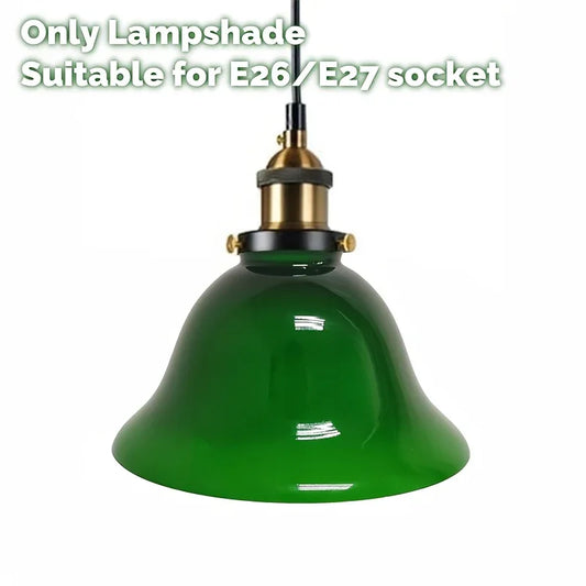 1pc Artistic Green Glass Pendant Light Shade