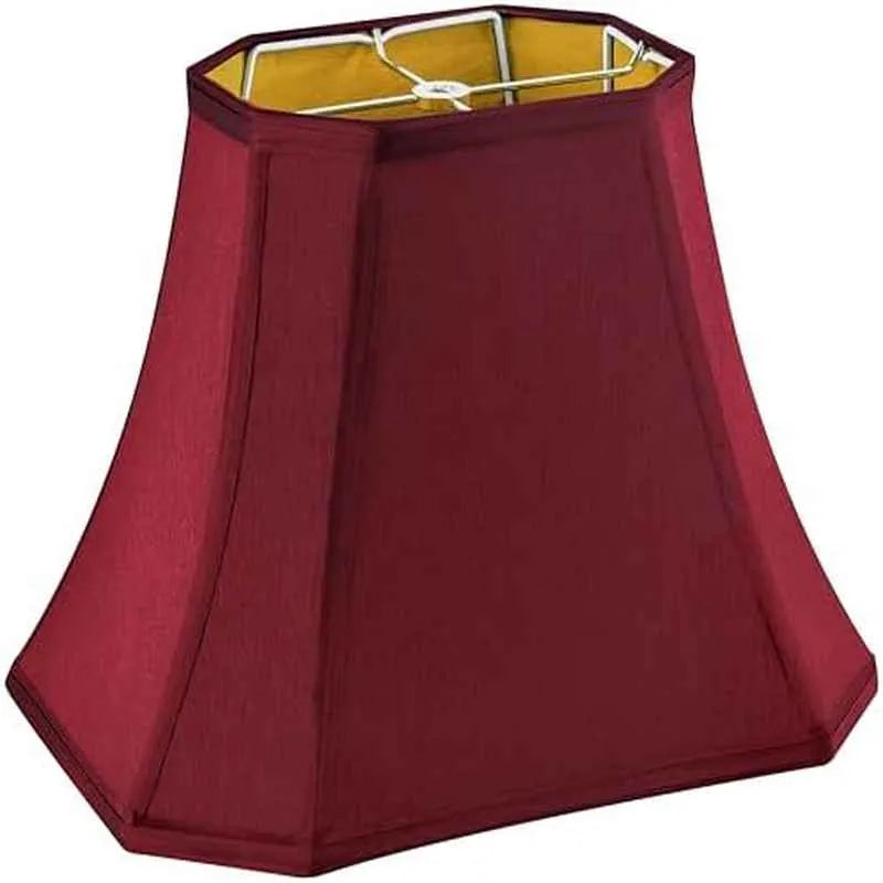Single Burgundy Red Square Lamp Shade