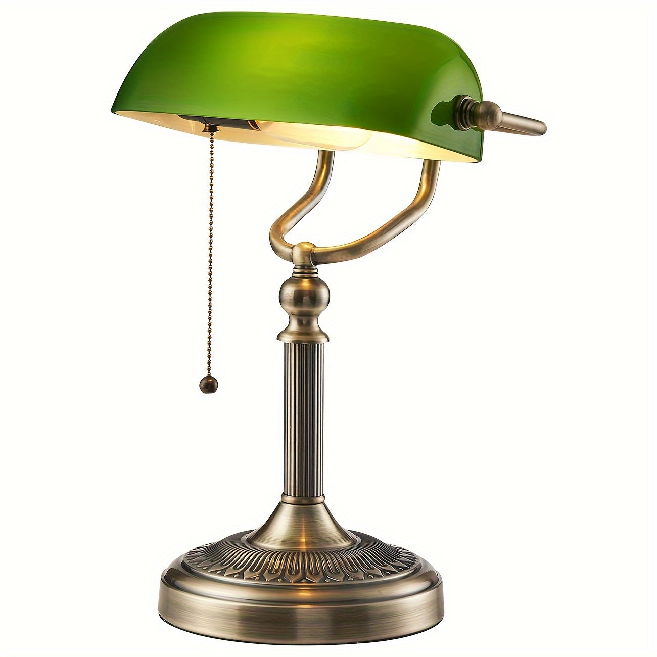 Modern Green Glass Banker's Lamp Shade Replacement - Adrianas Specialty Lamp Shades