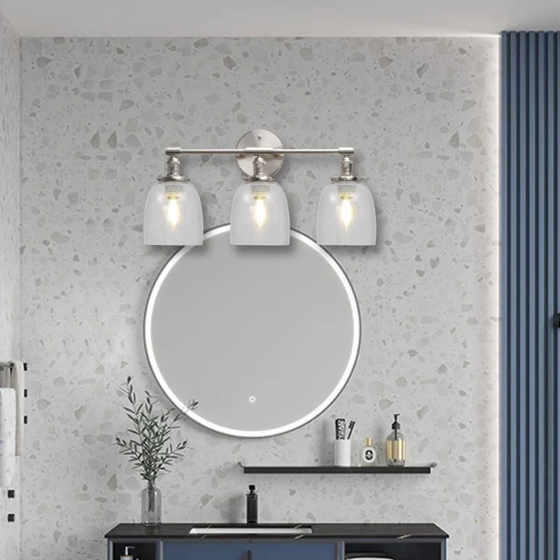 Pack Clear Seeded Glass Replacement Shades for Ceiling Fan Light Fixtures Pendant Lighting Chandelier Vanity Light Kitchen Island Light 2 1 8 Fitter 5 47 High 4 76 Diameter