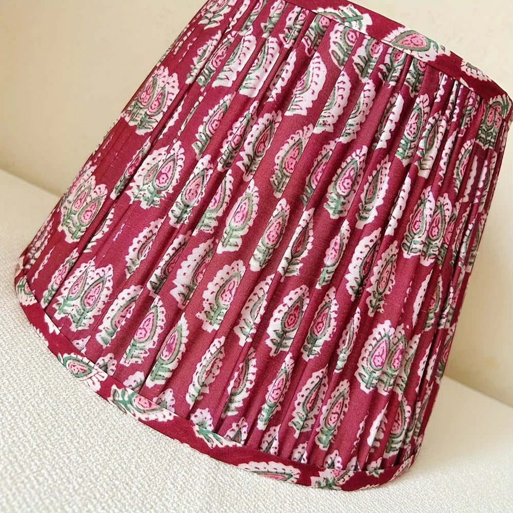 Handmade Burgundy & Maroon Lampshade