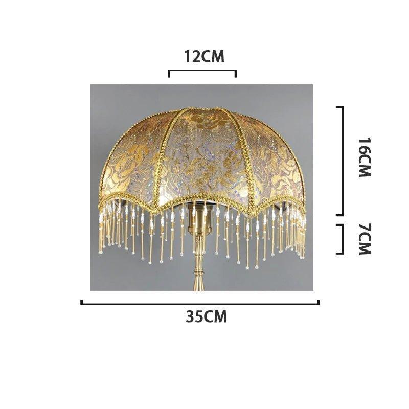 Beaded Fringe Umbrella Lamp Shade Adrianas Specialty Lamp Shades