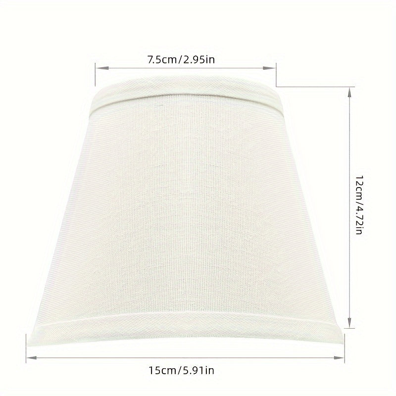 Modern Linen Lamp Shade - Clip-On Design For Table, Pendant & Floor Lamps - No Wiring Needed