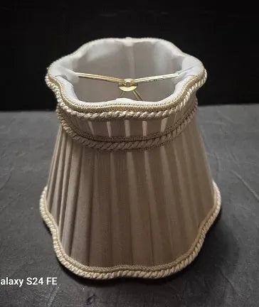 Gallery Top Side Pleat Silk Clip-On Chandelier Shade