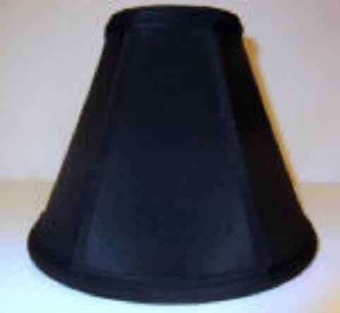 Black Silk Empire Clip On Lampshade - Adrianas Specialty Lamp Shades