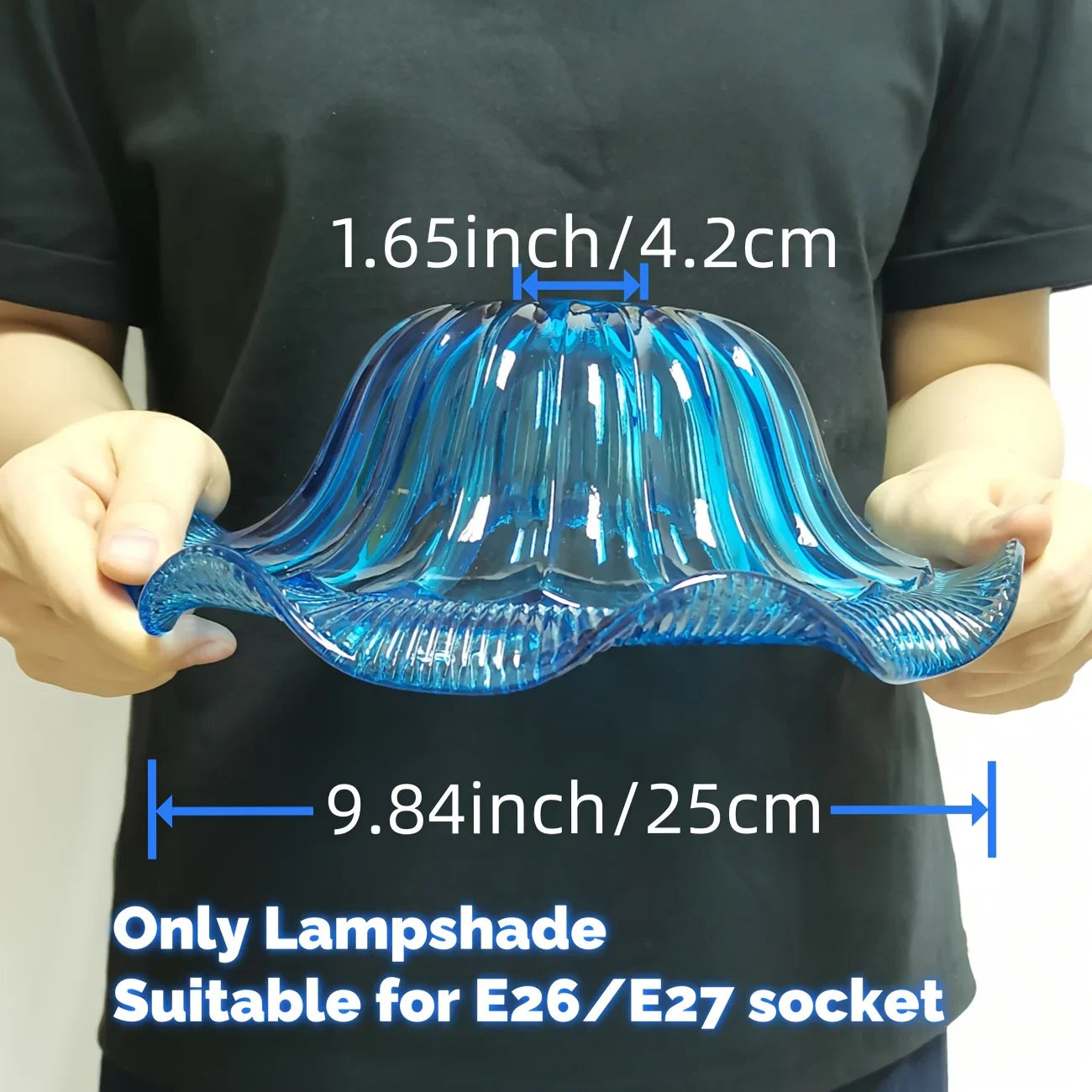 1pc Extra Large Glass Pendant Light Shade