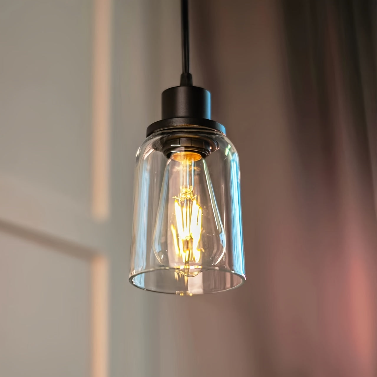 2pcs Modern Bell-Shaped Glass Lampshades, High Clarity, Easy Install - Perfect for Chandeliers, Wall Sconces & Vanity Lighting - Adrianas Specialty Lamp Shades