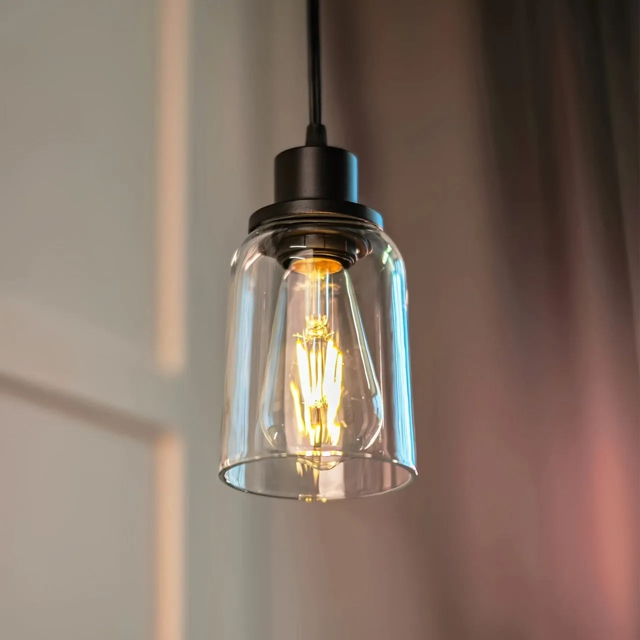 2pcs Modern Bell-Shaped Glass Lampshades, High Clarity, Easy Install - Perfect for Chandeliers, Wall Sconces & Vanity Lighting glass sconce Adrianas Specialty Lamp Shades