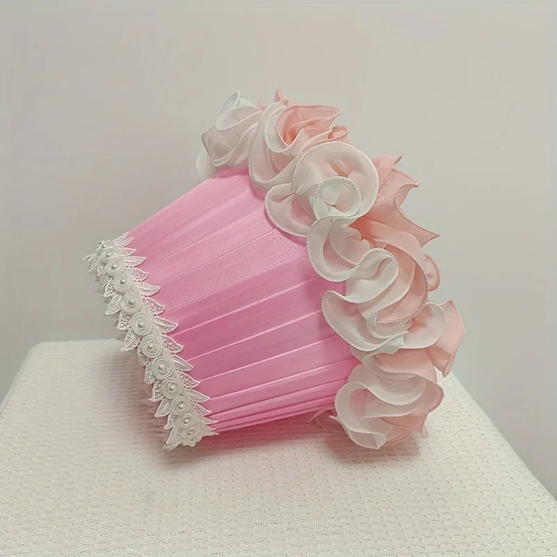 Warm Romantic Lace Rose Pattern Lampshade