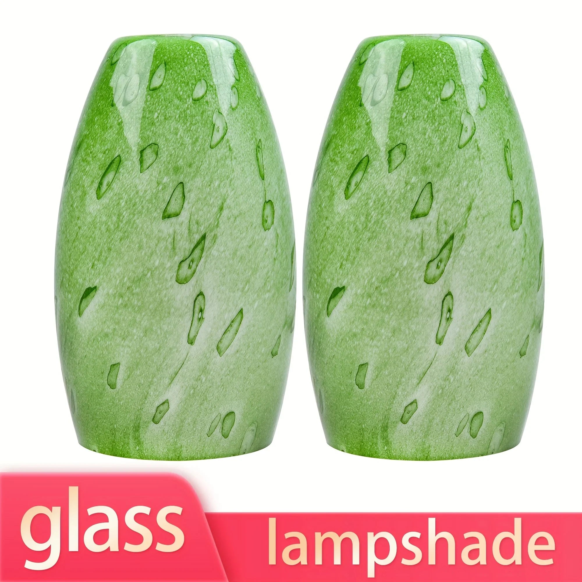 Green-plant Oval Pendant Lamp Shades