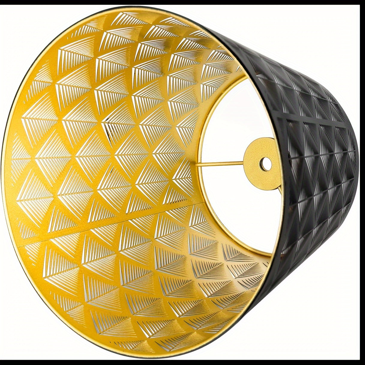 Rustic Metal Lamp Shade with Etched Arrow Pattern - Adrianas Specialty Lamp Shades
