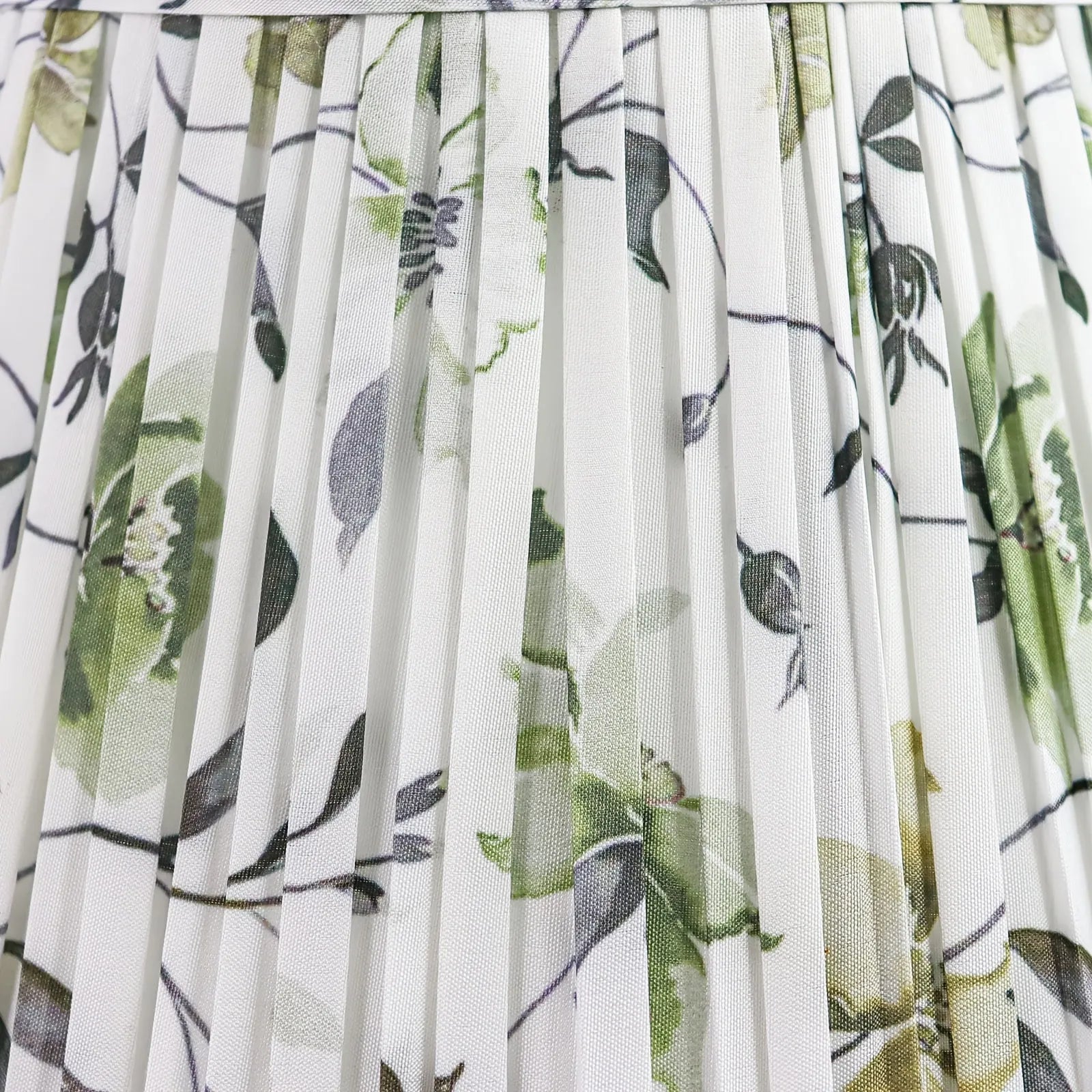 Pale Green Print Fabric Lamp Shade 6x10x7.5" Adrianas Specialty Lamp Shades