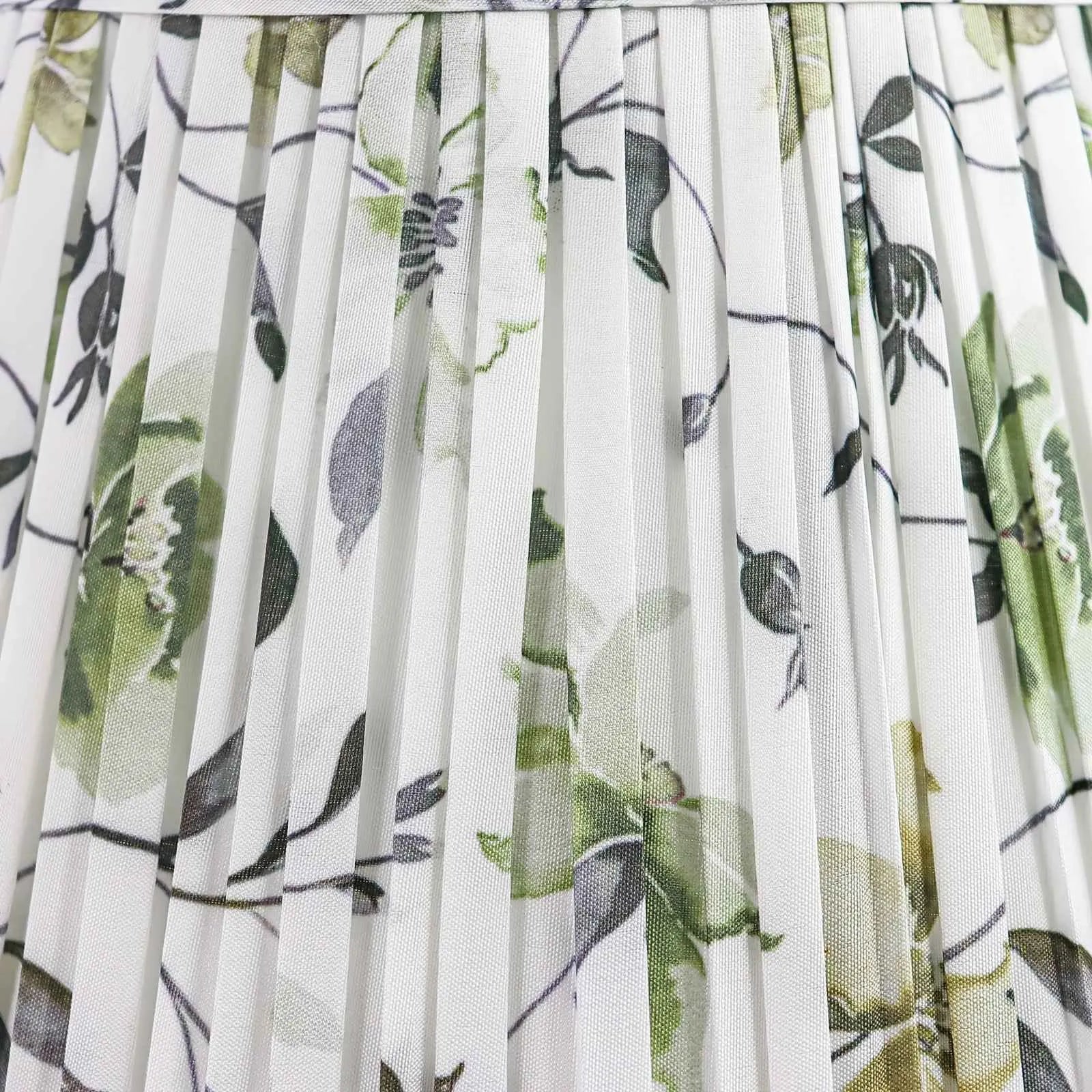 Chic Print Fabric Lamp Shade 6x10x7.5" - Satin Finish, Clock-Shaped Design for Table, Floor & Pendant Lights