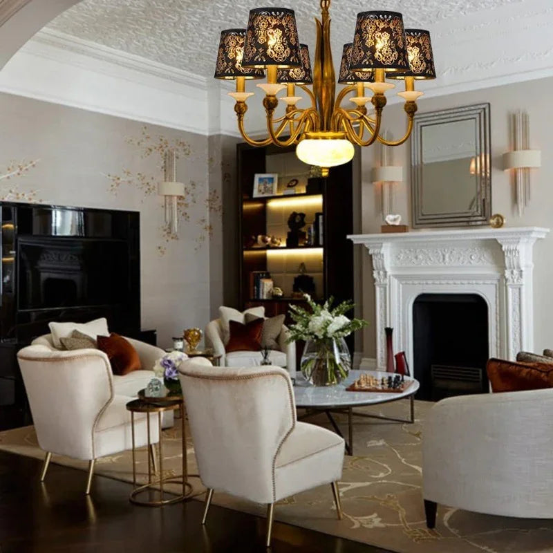 Set of 6 Chandelier Mini Lamp Shades Clip-On for drop