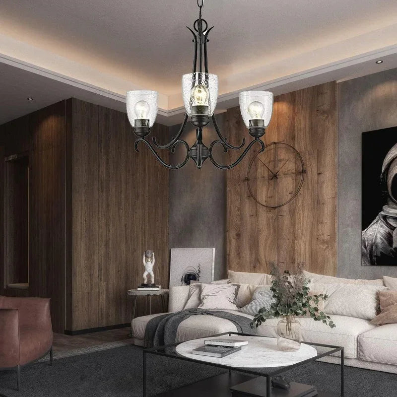 Pack Clear Seeded Glass Replacement Shades for Ceiling Fan Light Fixtures Pendant Lighting Chandelier Vanity Light Kitchen Island Light 2 1 8 Fitter 5 47 High 4 76 Diameter