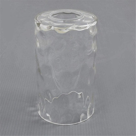 Clear Hammered Glass Lamp Shade Replacement tall glass pendant Adrianas Specialty Lamp Shades