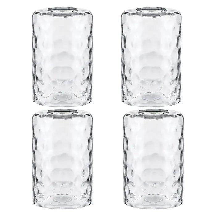 Clear Hammered Glass Lamp Shade Replacement tall glass pendant Adrianas Specialty Lamp Shades clear 4 piece