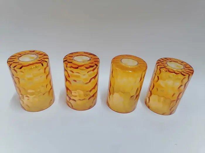 Clear Hammered Glass Lamp Shade Replacement tall glass pendant Adrianas Specialty Lamp Shades amber 4 piece