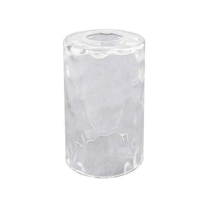 Clear Hammered Glass Lamp Shade Replacement tall glass pendant Adrianas Specialty Lamp Shades clear 1 piece