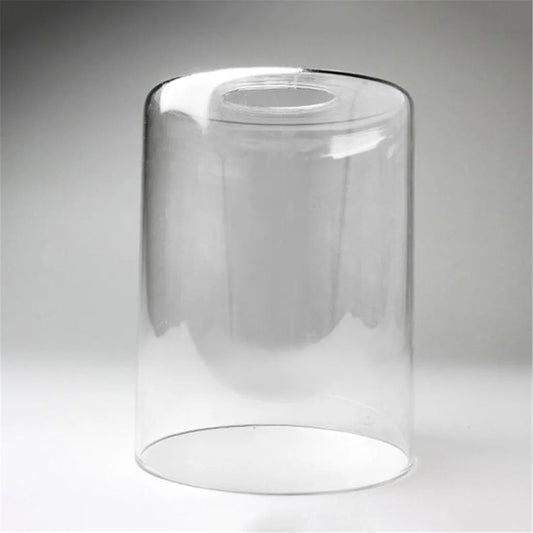 D10xH15cm Cylinder Clear Glass Lamp Shade E27 Transparent Lampshade Replacement for Chandelier Table Lamp Wall Light Vanity Lamp - Adrianas Specialty Lamp Shades