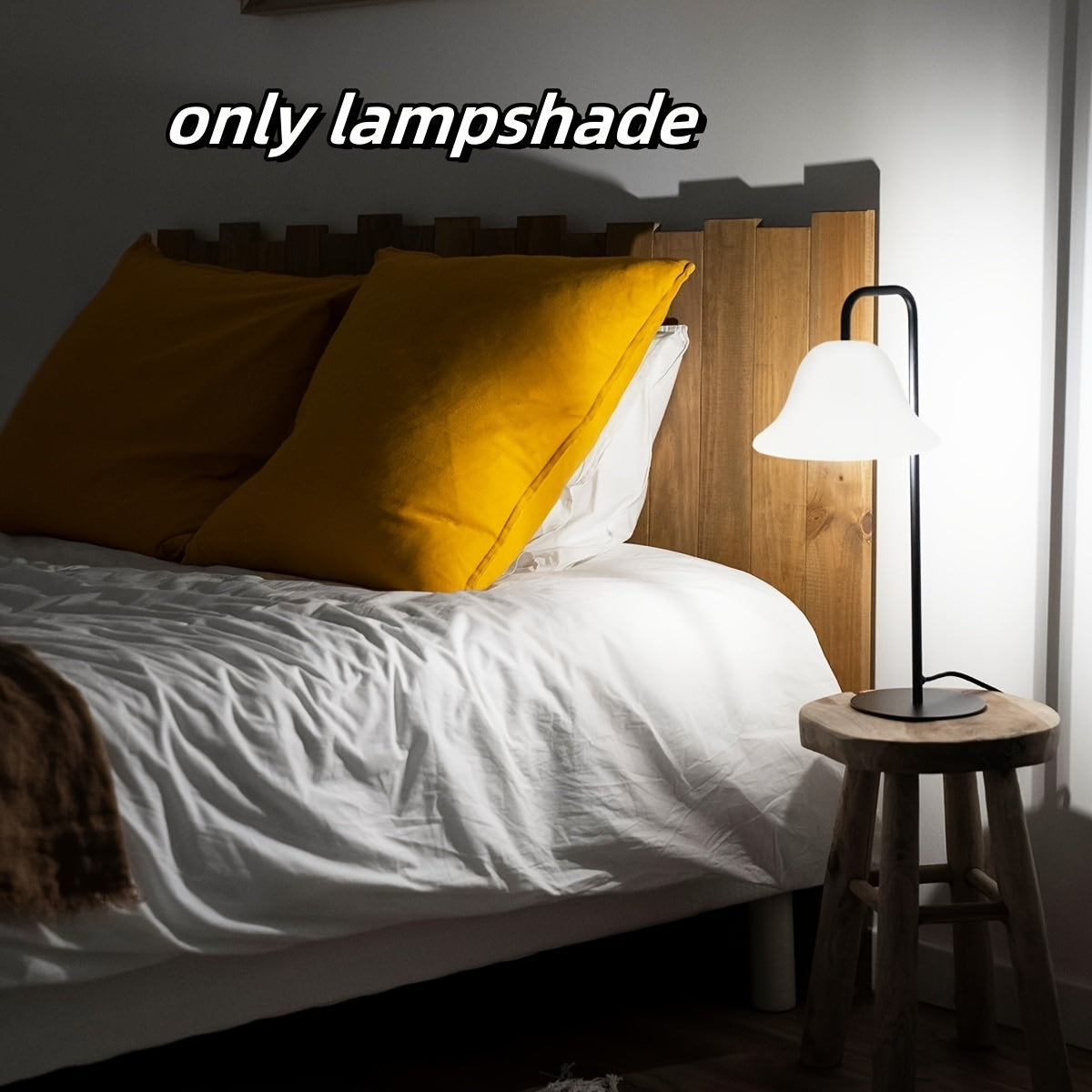 1pc Modern White Frosted Glass Light Shade