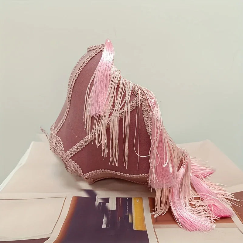 Elegant Modern Luxury Lampshade with Ornate Fringed Tassel Decor