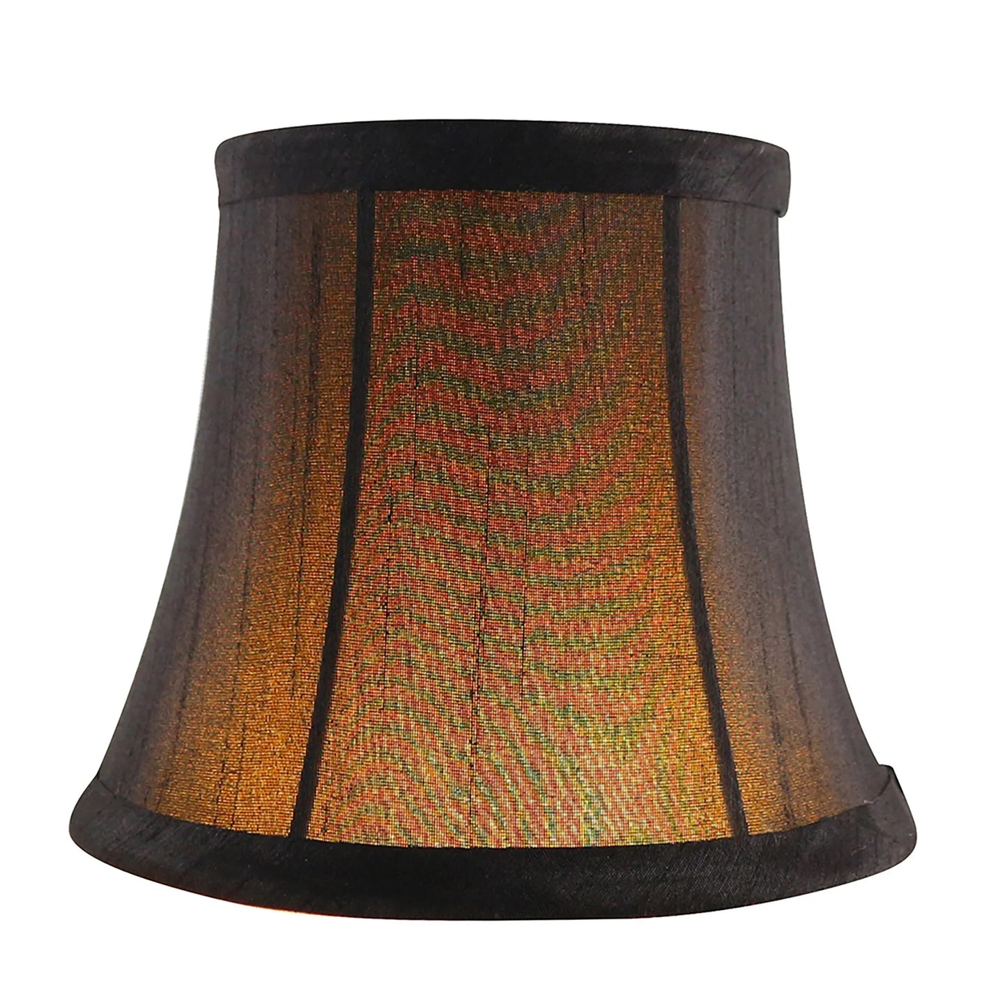 Meriville Faux Silk Clip On Chandelier Lamp Shades, 4-inch by 6-inch by 5-inch, Bell shape