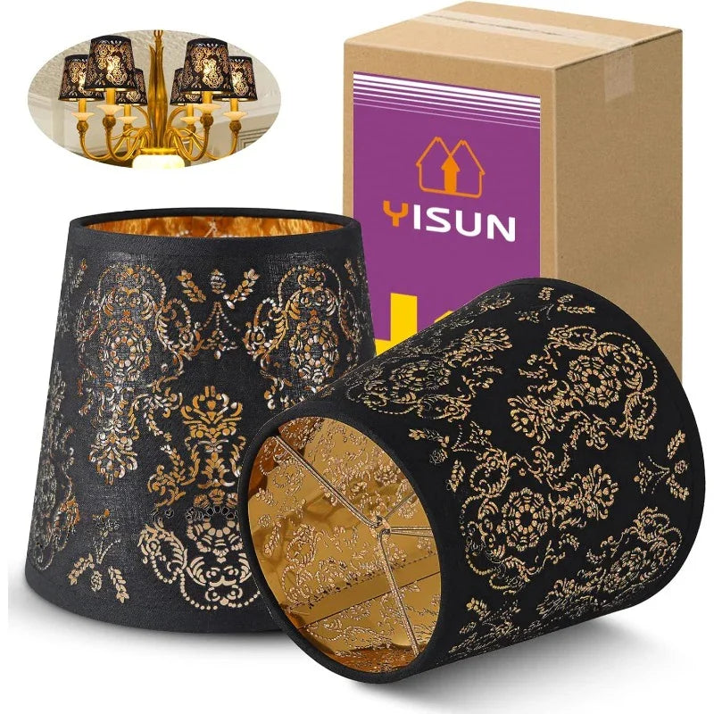 Set of 6 Chandelier Mini Lamp Shades Clip-On for drop