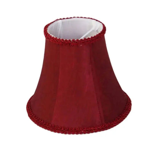 DIA15cm Vintage Red Wine Color Wall Lampshade,DIY Fabric Chandelier Candle Covers , Mini Table Lamp shades, Clip On - Adrianas Specialty Lamp Shades