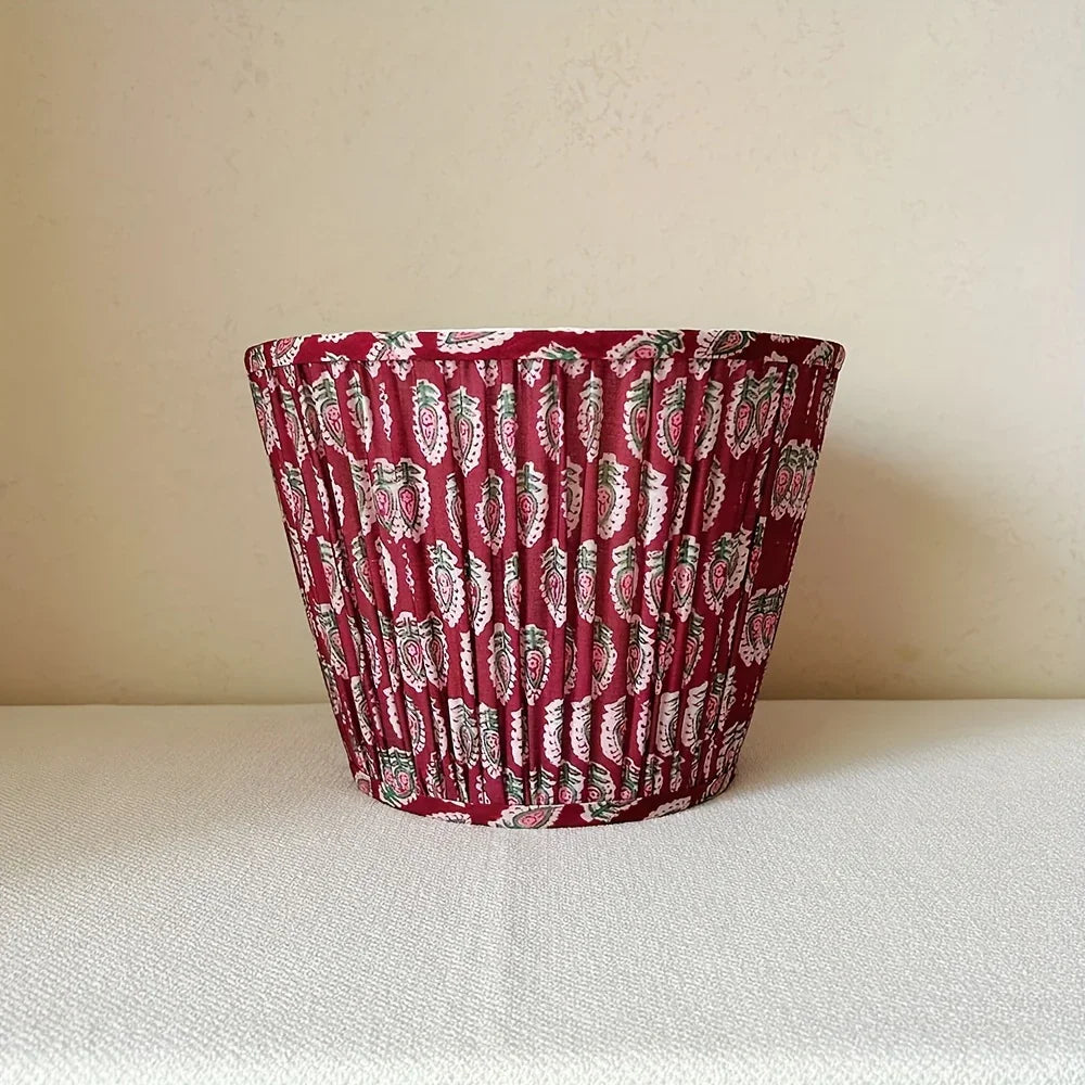 Handmade Burgundy & Maroon Lampshade