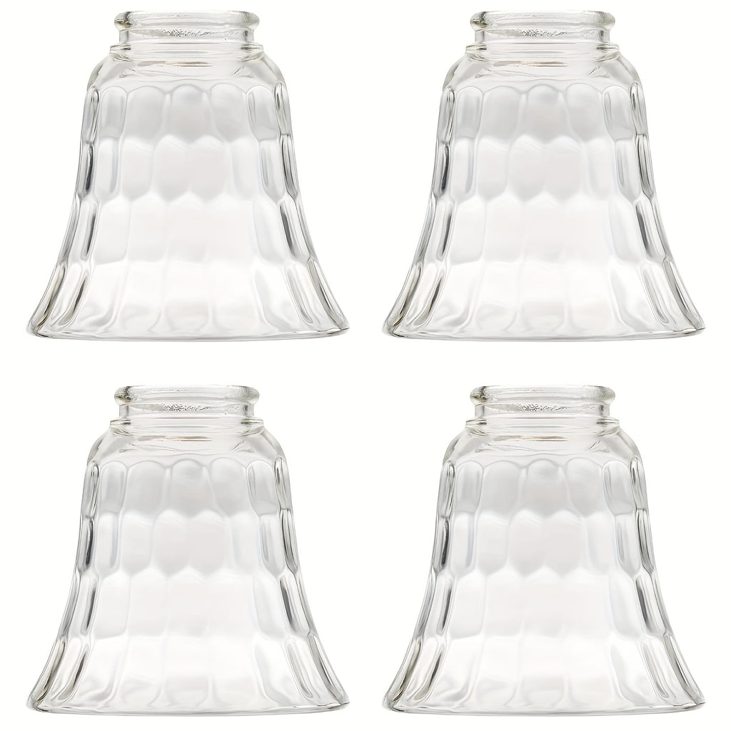 4pcs Set Clear Glass Dome Light Shades