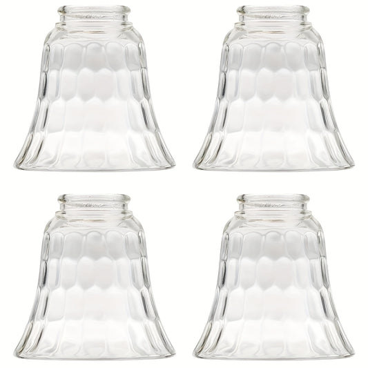 4pcs Set Clear Glass Dome Light Shades