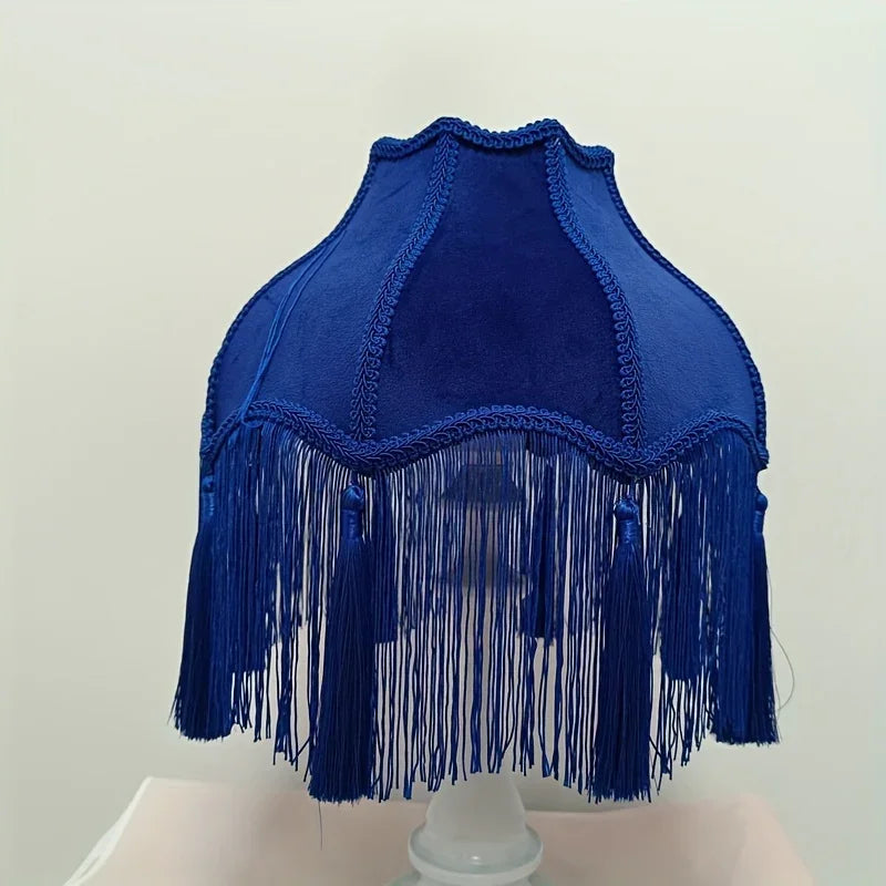 Elegant Modern Luxury Lampshade with Ornate Fringed Tassel Decor