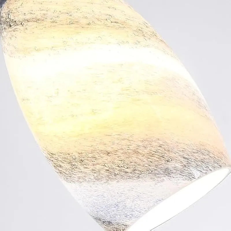 GO&SO Ocean-Blue Gradient Glass Art Lamp Shade