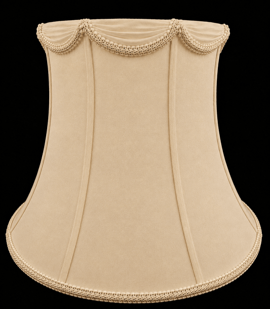 Elegant Cream Silk Table Lamp Shade - Adrianas Specialty Lamp Shades