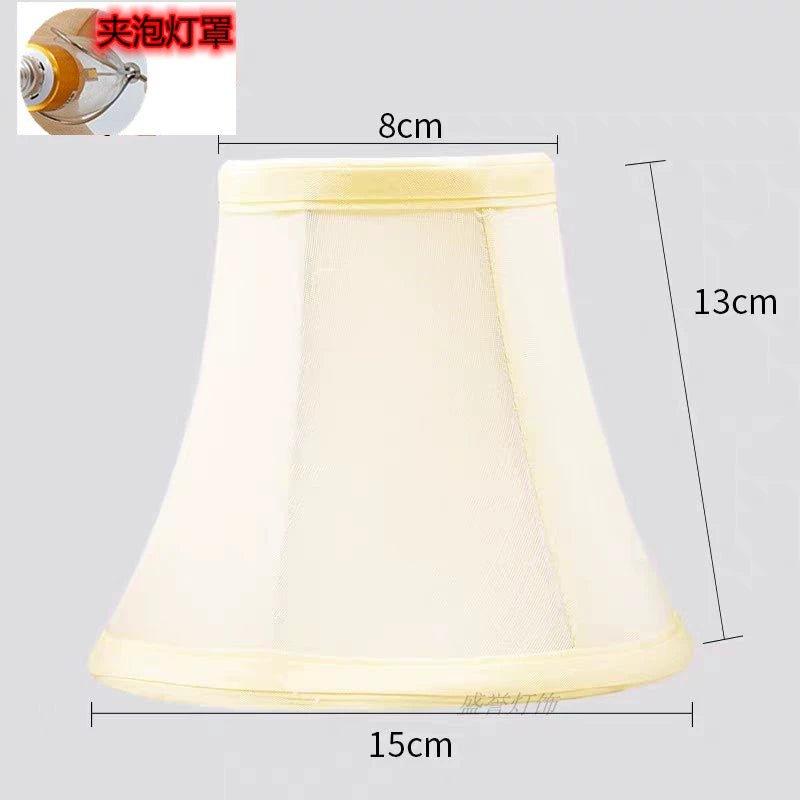 Elegant Crystal Chandelier Wall Lampshade chandelier lampshades Adrianas Specialty Shades Yellow cloth clip bubble 6 in