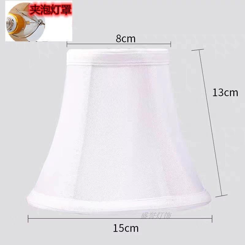 Elegant Crystal Chandelier Wall Lampshade chandelier lampshades Adrianas Specialty Shades White cloth bubble 6in