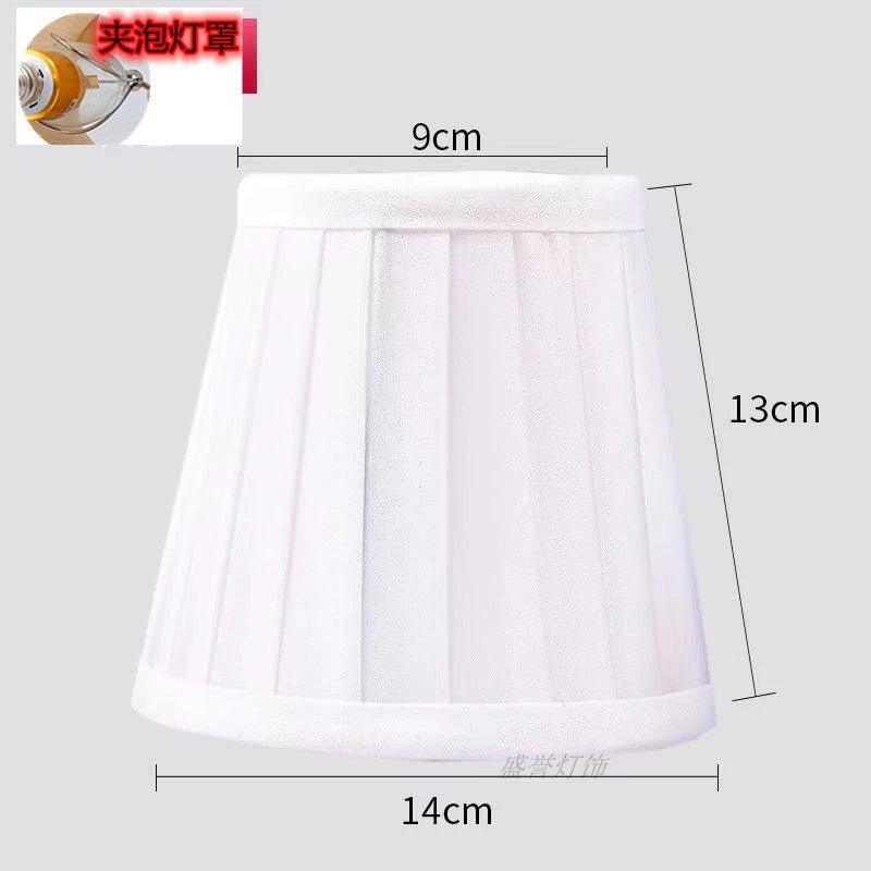 Elegant Crystal Chandelier Wall Lampshade chandelier lampshades Adrianas Specialty Shades Clip bulb White Fold Belt edge (5.5 in
