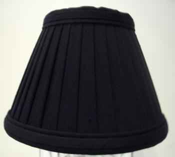 Empire Black Pleat Silk Chandelier - Adrianas Specialty Lamp Shades