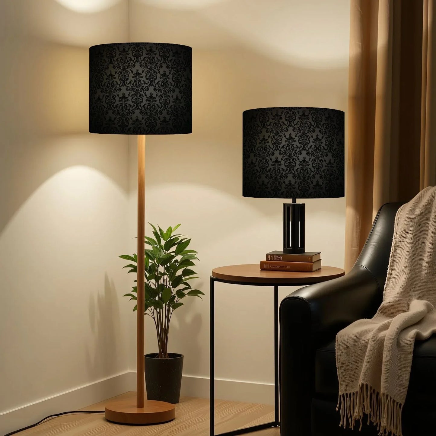 [Luxury Gothic Lampshades] 2 Pack Luxury Gothic Lampshades