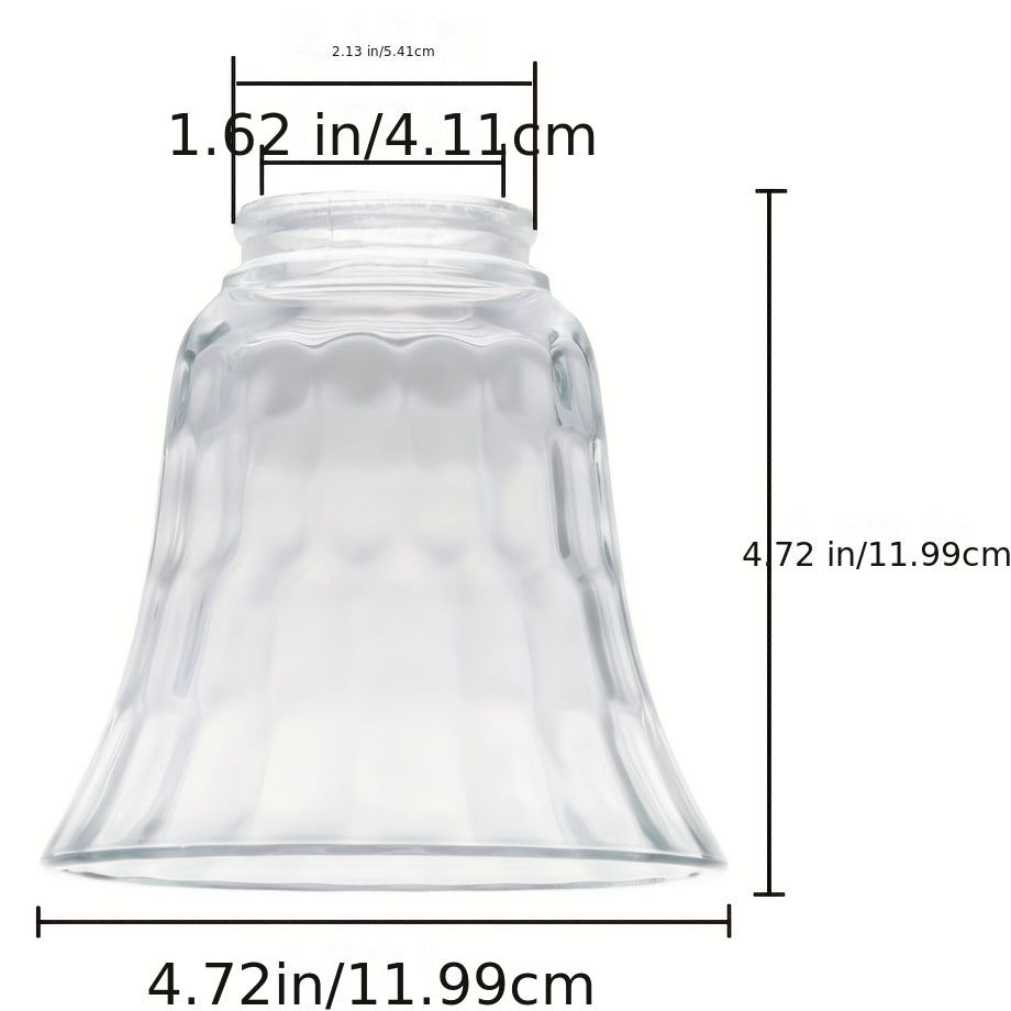4pcs Set Clear Glass Dome Light Shades