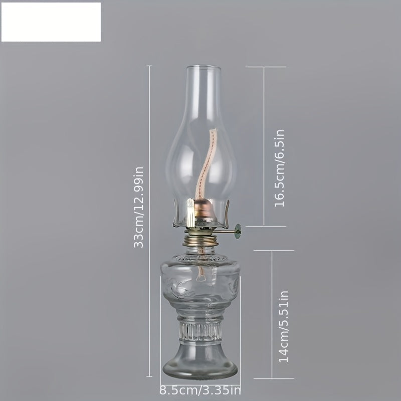 Rustic Retro Glass Oil Lamp - Adrianas Specialty Lamp Shades