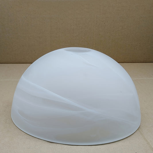 1 Modern White Snowflake Gypsum Glass Lampshade | Elegant Dome-Shaped Replacement Pendant Light, Suitable for Bedrooms, Kitchens, Dining Rooms, Offices - No Electricity Required, Clip-on Fitter, Matte End - Adrianas Specialty Lamp Shades